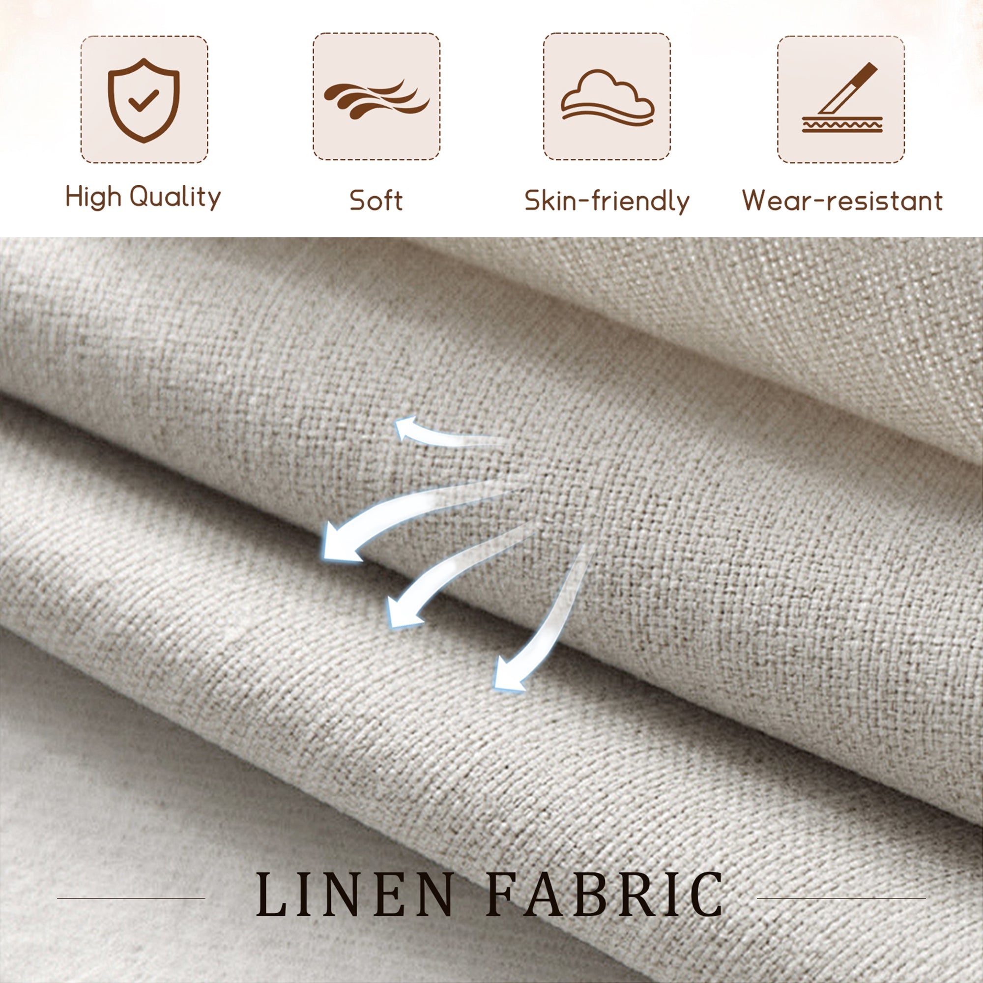 FFH Glider Rocker for Living Room, Rocking Chair for Nursery, Tufted High Back, Light Gray Linen