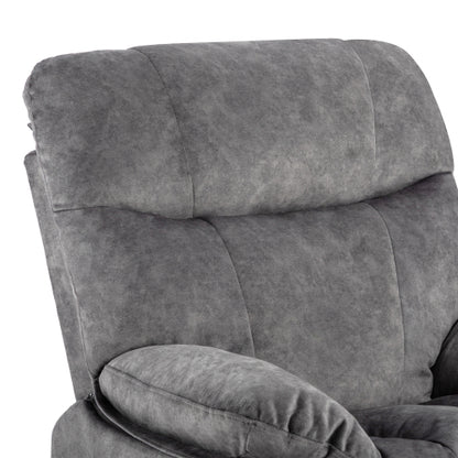 FFH 39.4&quot; Wide Oversize Big Man Modern Velvet Power Lift Assist Recliner With Heating and Massage