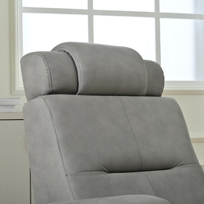 FFH Power Lift Recliner Chair for Elderly,Recliner Chair for Living Room,Modern Reclining Sofa Chair, Electric Lift Recliner for Seniors,Side Pocket,USB Charge Port (Light Gray)