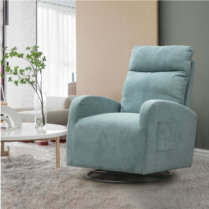 Teddy Swivel Glider Rocking Chair for Baby Nursery, Indoor