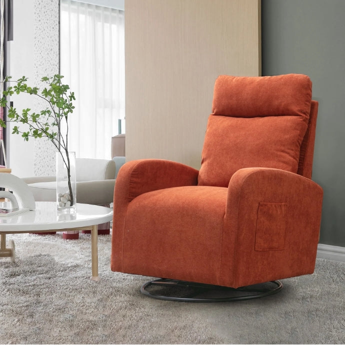 Teddy Swivel Glider Rocking Chair for Baby Nursery, Indoor