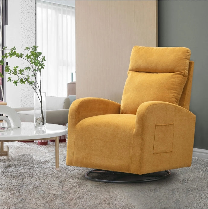 Teddy Swivel Glider Rocking Chair for Baby Nursery, Indoor