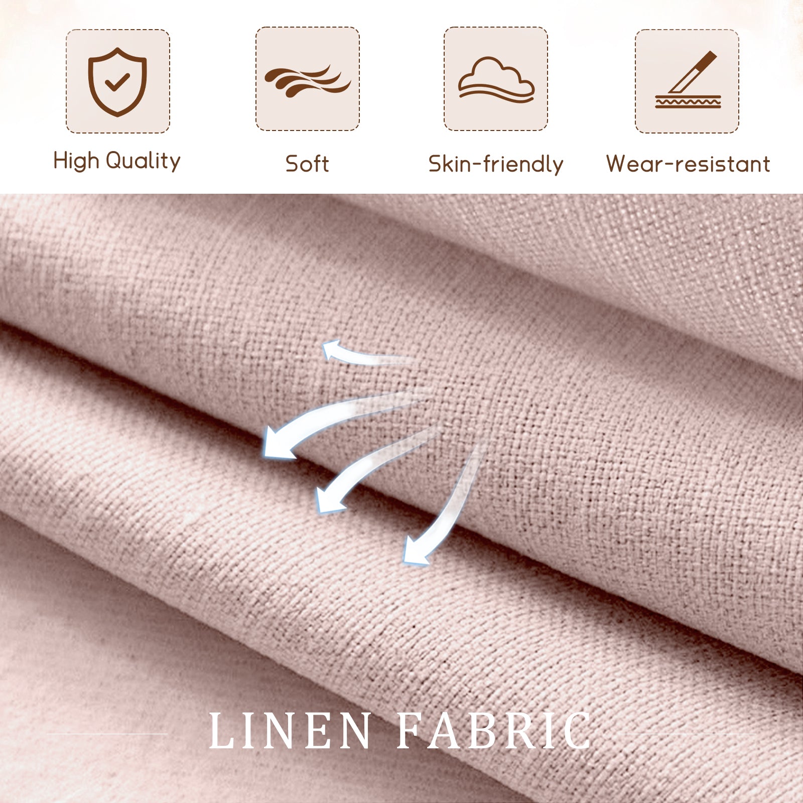 FFH Glider Rocker for Living Room, Rocking Chair for Nursery, Tufted High Back, Pink Linen